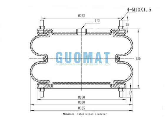 Варочный мешок собрания SP1541 Dunlop FD 412-22 DS Contitech фланца весны воздуха GUOMAT 12X2 промышленный