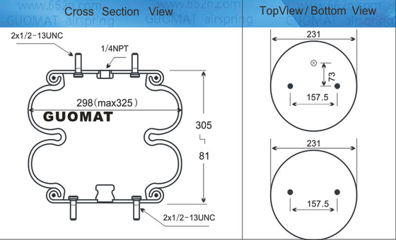 FD 330-22 327 Contitech Воздушные пружины Треугольник 6316 / 4327 Хендриксон S13043 Подвесные подушки