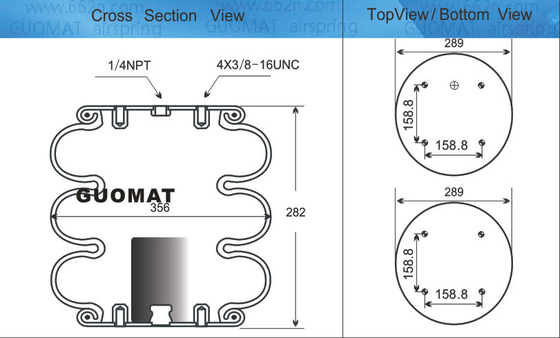 Goodyear Suspension Air Spring Airkraft 3B-356 115061 Для конвейерной конечной остановки