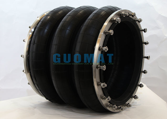 Трехслойный промышленный воздушный мешок LHF320/350-3 с нержавеющей сталью Фланцевое оборудование для производства бумаги Воздушные пружины