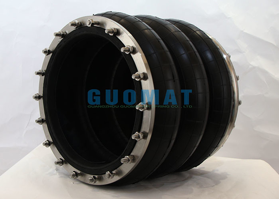 Трехслойный промышленный воздушный мешок LHF320/350-3 с нержавеющей сталью Фланцевое оборудование для производства бумаги Воздушные пружины