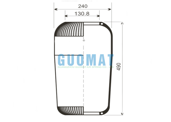 713N Пневмоподушка Contitech для автобусов 9066 Goodyear, резиновый сильфон Volvo 1622116