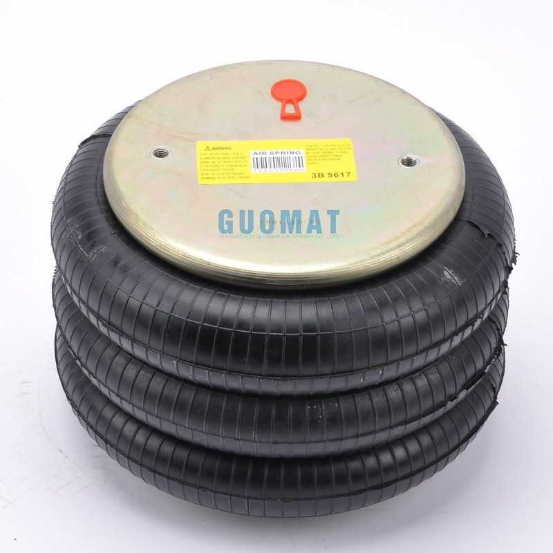 1/4NPT Воздушный впуск Тройной свернутой воздушной резины M10X1.5 Guomat Воздушная пружина 3B5617