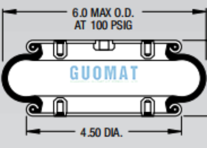 Огненный стиль 16 Однообразный воздушный удар W01-358-6996 Естественный резиновый воздушный прут