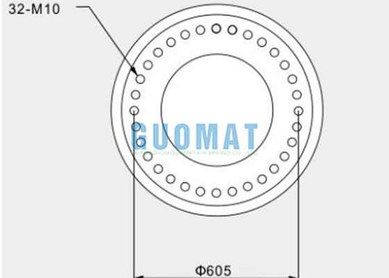 мембраны изготовителей 720mm весны воздуха 3H630376 GUOMAT промышленные резиновые