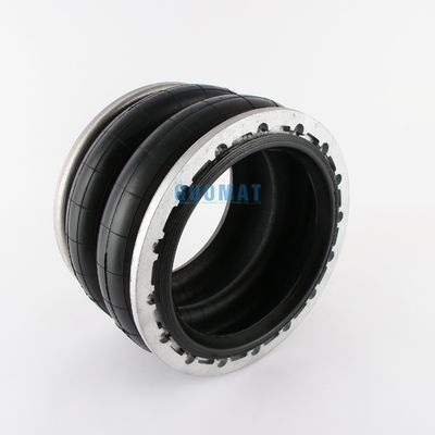Двойная свернутая подвеска воздушная пружина LHF300218-2 Фланцевый пневматический цилиндр