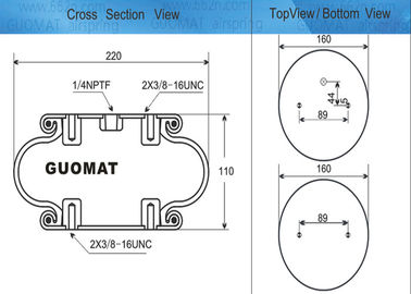 Континентальная весна воздуха ФС Контитеч промышленная 200-10 КИ воздуха ревет для буфера изоляции