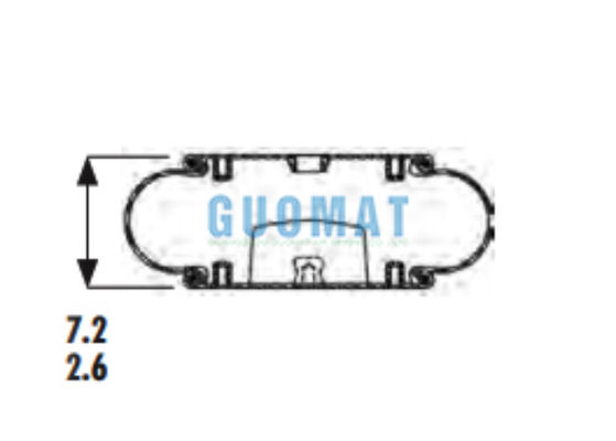 W013586920/W013587043 Пневматическая резиновая подушка Firestone 1B12-305 Goodyear Industrial Air Bellow