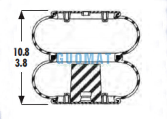 2B9-201 Goodyear Heavy Duty Air Spring W01-358-6935 Firestone двойные воздушные подушки