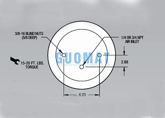 W01-358-9030 Компоненты пневматической подвески прицепа 1T15M-0 для тяжелых грузовиков, пневморессора
