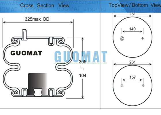 2B12-307 Пневматическая рессора Goodyear FD 330-22 318 Амортизатор Contitech