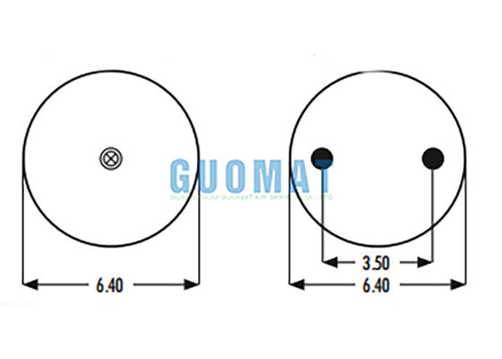 2B9-230 Goodyear Air Spring Replacement 578-92-3-202 Промышленные резиновые воздушные подвески