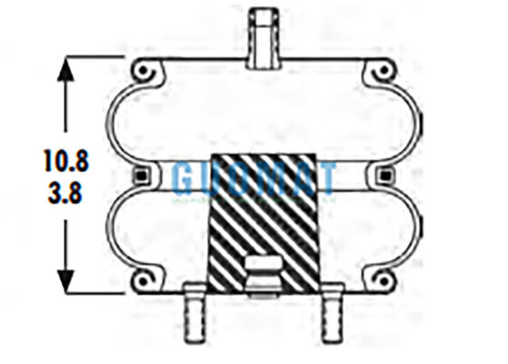 2B9-230 Goodyear Air Spring Replacement 578-92-3-202 Промышленные резиновые воздушные подвески
