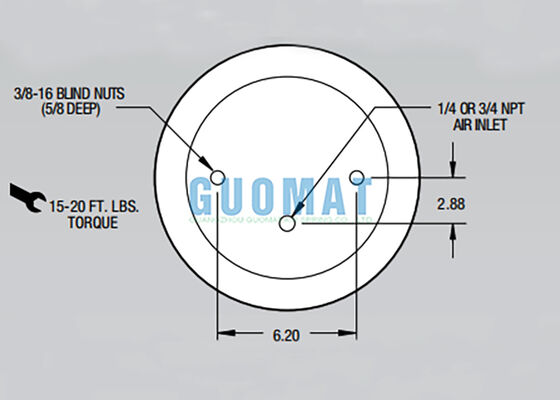 Пневматическая рессора Firestone Rolling Lobe Air Spring W01-358-9053 1T15M-2 для грузовиков