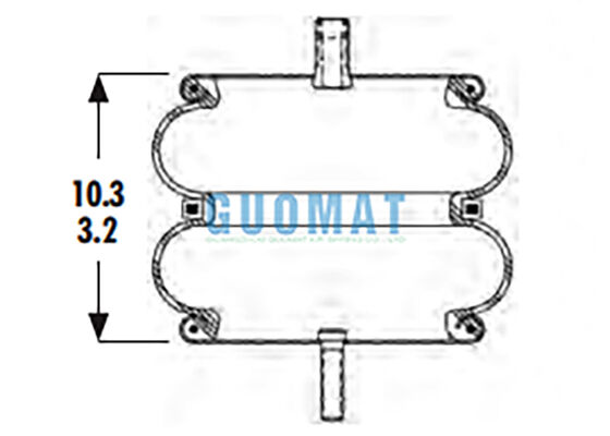 2B9-229 Goodyear Промышленная воздушная весна 578-92-3-211 Воздушная подвеска