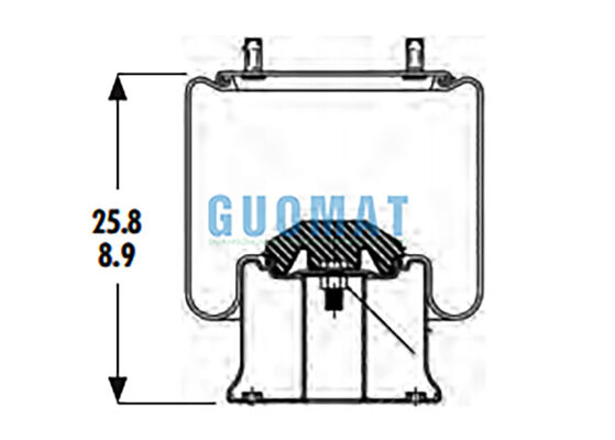 1R14-201 Система воздушной подвески грузовиков Goodyear с воздушной пружиной 566-28-3-020