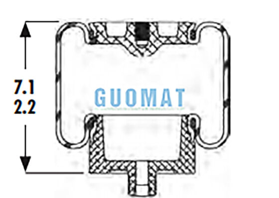 Goodyear 1S4-007 Резиновые подушки подвески W023587001 Firestone Кабина грузовика Замена подушек подвески