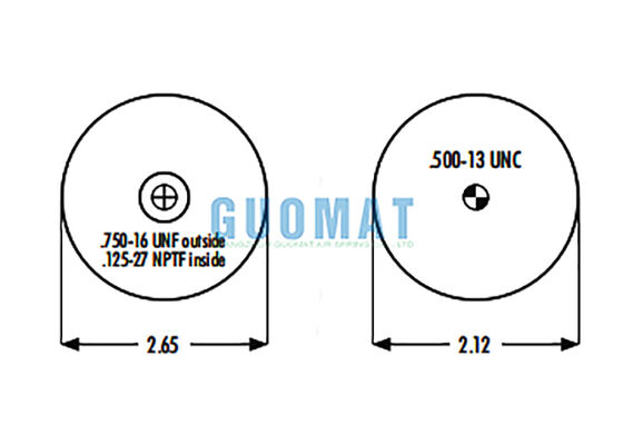 1S4-008 Goodyear Cab Air Spring Shock Absorber W02-358-7010 Воздушная подвеска Firestone