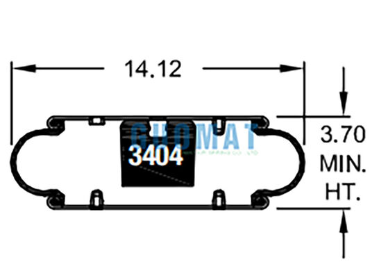 W01-358-7105 Резиновая пневматическая подушка Firestone, стиль 113, промышленная пневматическая подушка для виброизоляции