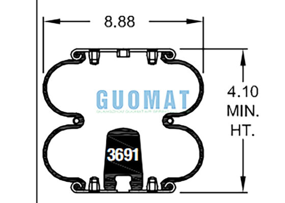 Пневмоподушки Firestone Industrial Air Bags FD 200-19 310 Contitech Rubber Air Spring