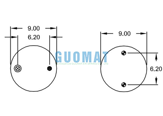 Воздушные пружинные пакеты из резины Firestone W01-358-7996 Трижды свернутый тип амортизатора ударов