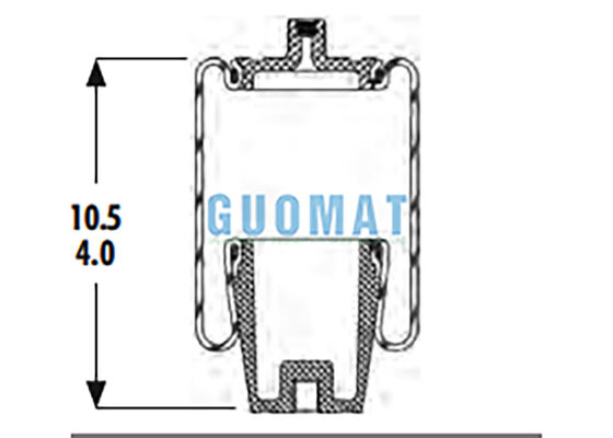 1S4-056 Goodyear Подвеска воздушная пружина Замена W023587040 Воздушный мешок для кабины Firestone