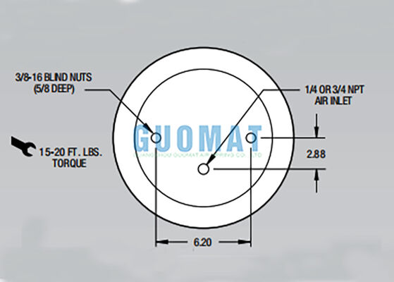 W01-358-9400 Воздушная пружина Firestone Airide 1T15T-1 Автомобильная подвеска Амортизатор ударов