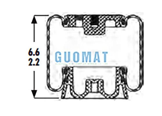 Goodyear 1S4.5-121 Cab Air Spring с поршнем ASC-08-7-157 Замена рукава воздушного мешка