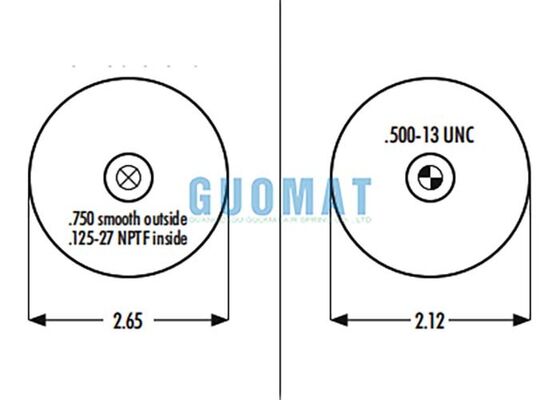 1S5-038 Goodyear Cab Suspension Air Spring ASC-08-7-194 Piston Rubber Air Bag For Commercial Trucks