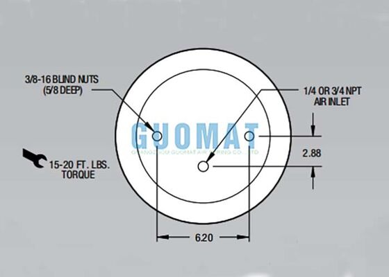 Пневморессора Firestone W01-358-9056 для грузовиков 1T15M-4