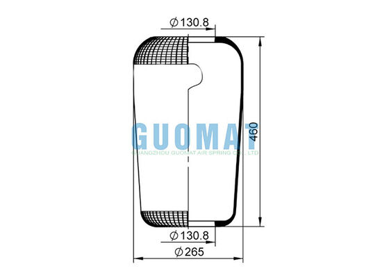 716N Контитех Автобусная подвеска Воздушная пружина W010950145 1R2A450-305 Firestone Rubber Air Bellows