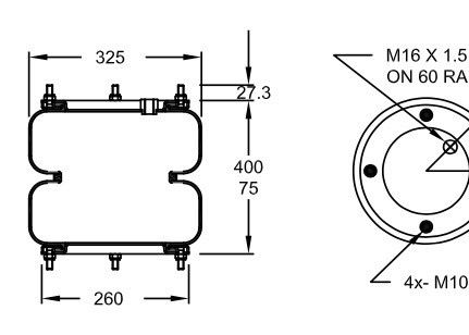 Весна W01-R58-4038 DUNLOP SP2782NB GUOMAT 2B4038 хелпера воздуха Firestone