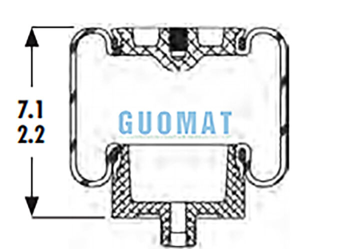 Goodyear 1S4-007 Резиновые подушки подвески W023587001 Firestone Кабина грузовика Замена подушек подвески