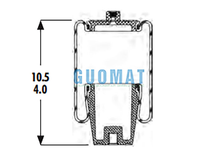 1S4-044 Goodyear Пневморессора для подвески грузовой кабины ASC-08-7-194