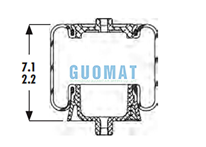 1S4-067 Кабинная воздушная пружина Goodyear ASC-08-7-137 Автомобильная подвеска замена воздушных подушек