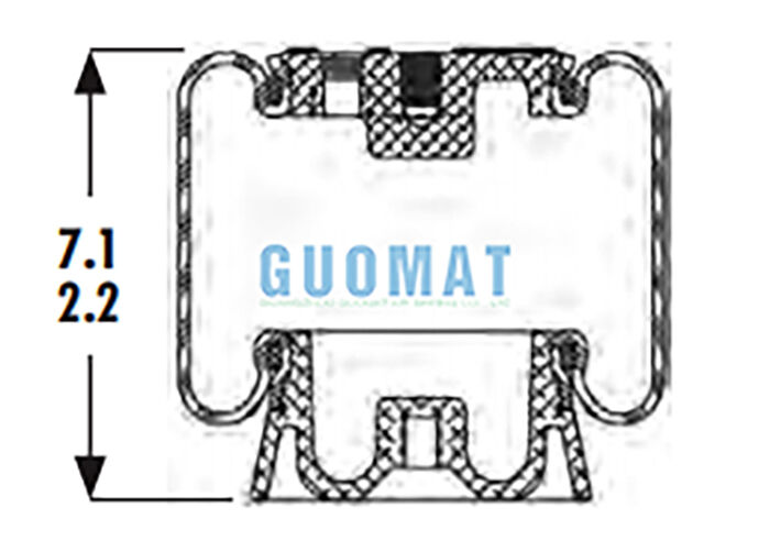 1S4-123 Goodyear Пневморессора кабины ASC-08-7-15 Амортизатор пневматической подвески для подвески сиденья водителя грузовика