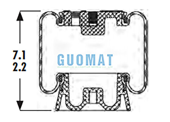 1S4-123 Goodyear Пневморессора кабины ASC-08-7-15 Амортизатор пневматической подвески для подвески сиденья водителя грузовика