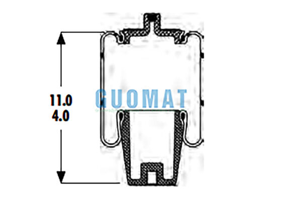 1S4.5-107 ASC-08-7-194 Goodyear Резиновая пневмоподушка подвески W023587080 Пневморессора Firestone для грузовиков и прицепов