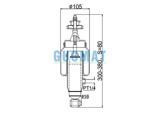 MK996372 FUSO Кабина грузовика Воздушный амортизатор MC053766 Подвеска воздушная пружина